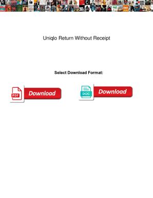 uniqlo exchange without receipt